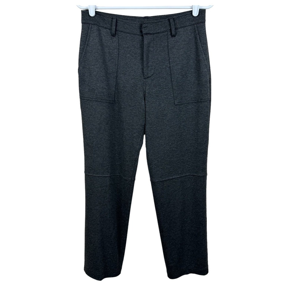 Lola & Sophie New York Women's Pants 2 Gray Rayon‎ Knit Classic Workwear Trouser
